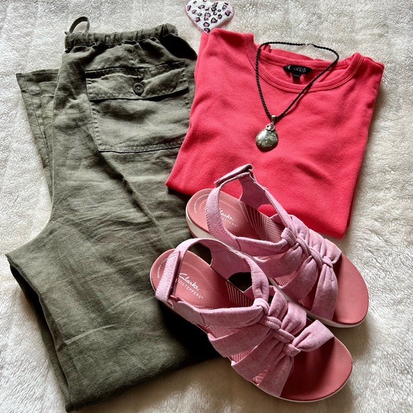 Ladies Eddie Bauer 100% Linen Pant - Picture 1 of 15